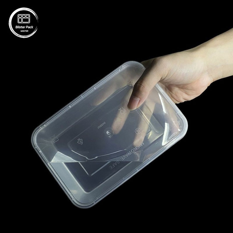 Rectangular PP Disposable Plastic Food Containers Versatile Sizes from 500ml to 1000ml