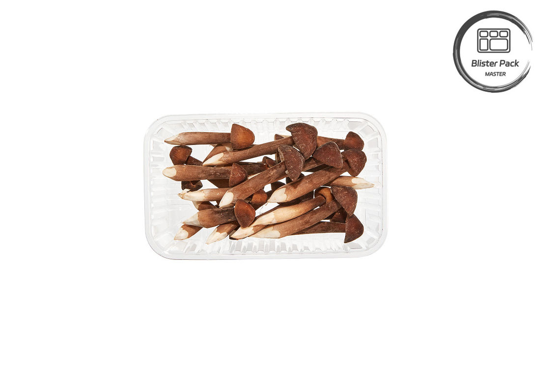 Custom Disposable Plastic Mushroom Punnet Blister Fruit and Vegetable Trays