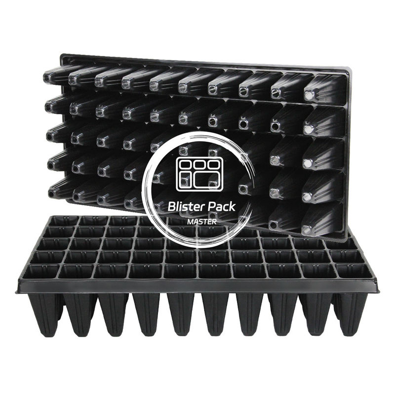 50 Cell Plastic Germination Trays Durable Seed Starter Plug Tray for Efficient Plant Growth