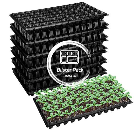 72 Cell Seedling Starter Trays Eco-Friendly Plastic Cultivation Plates for Plant Growing