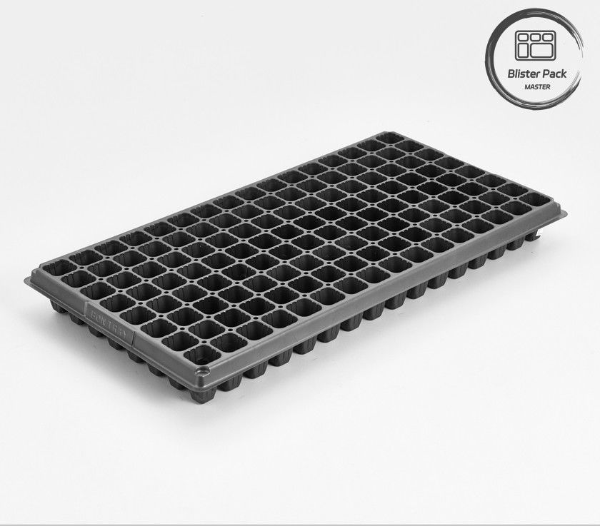 128 Cell PS Plastic Seedling Trays For Vegetable Nursery 0.8mm To 1.0mm Thick Plant Germination Trays
