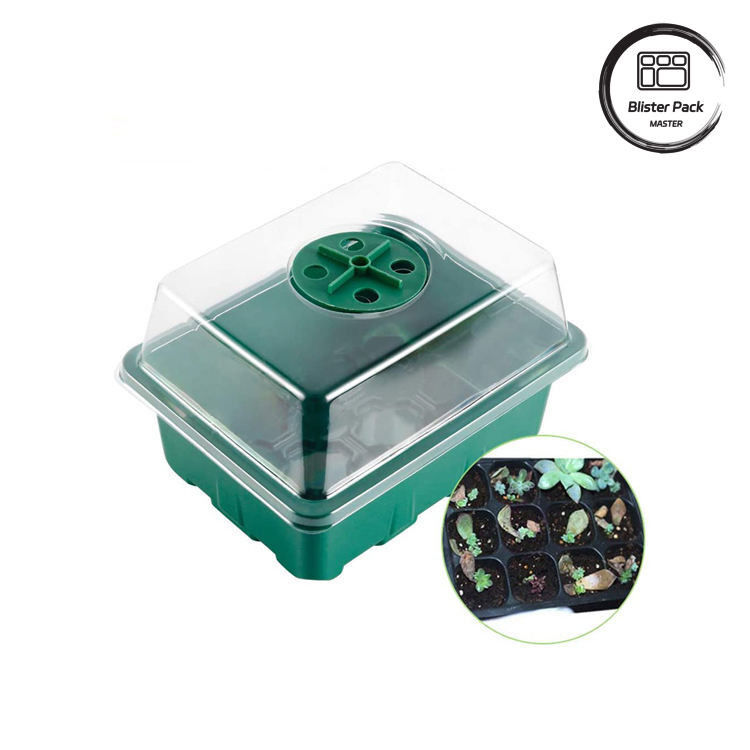 Stylish Garden Decor Indoor rigid Plastic Seed Trays Micro Green Nursery System