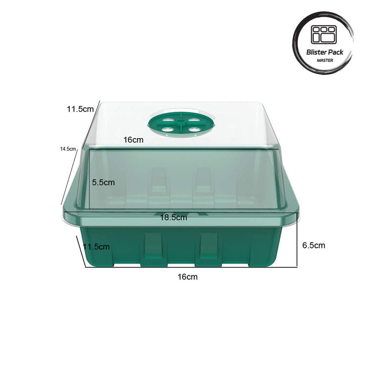 Stylish Garden Decor Indoor rigid Plastic Seed Trays Micro Green Nursery System