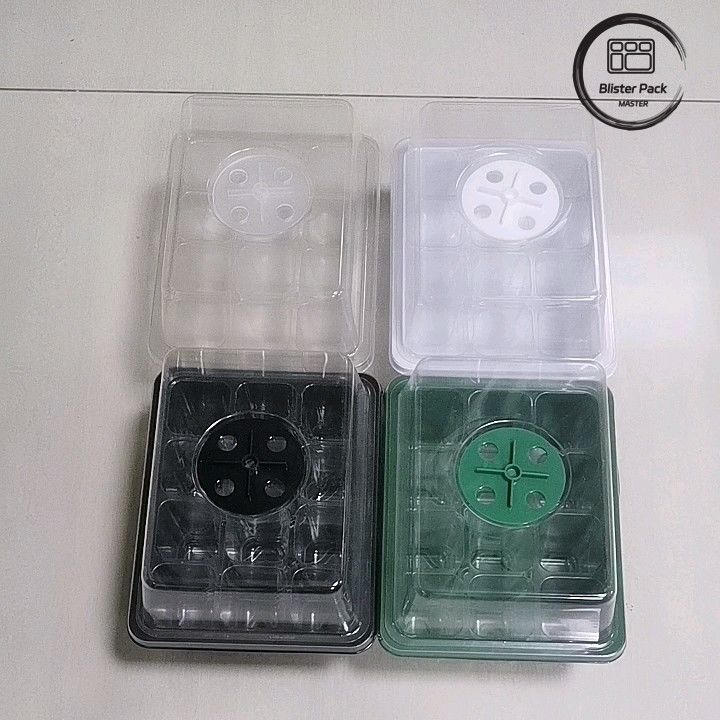 Multi Functional Indoor Garden Nursery Box Plastic Seedling Trays / 6 Cell Seedling Trays