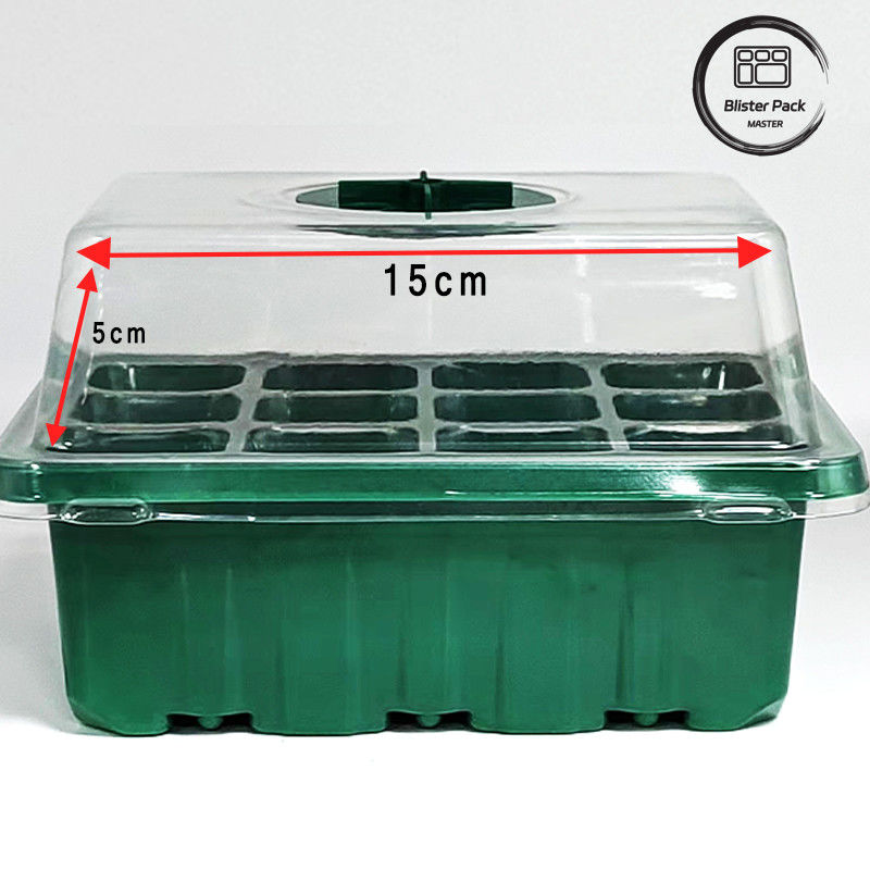 Multi Functional Indoor Garden Nursery Box Plastic Seedling Trays / 6 Cell Seedling Trays