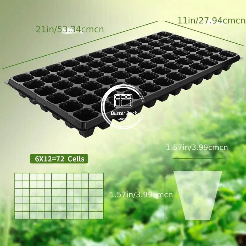 Heavy Duty 128 Cell Grape polystyrene seed trays Durable Seed Starter and Sprouter Kit