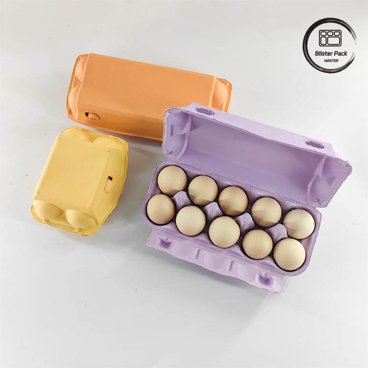 Custom Eco Quail Egg Packaging 12 6 4 Paper Pulp Box Egg Cartons For Chicken Eggs