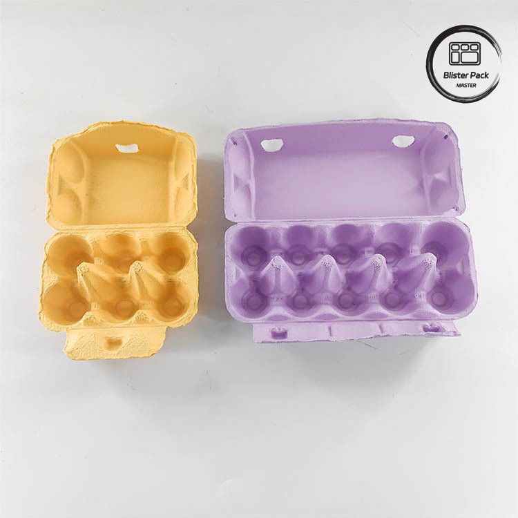 Custom Eco Quail Egg Packaging 12 6 4 Paper Pulp Box Egg Cartons For Chicken Eggs