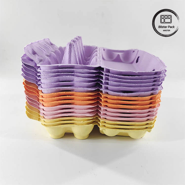 Custom Eco Quail Egg Packaging 12 6 4 Paper Pulp Box Egg Cartons For Chicken Eggs