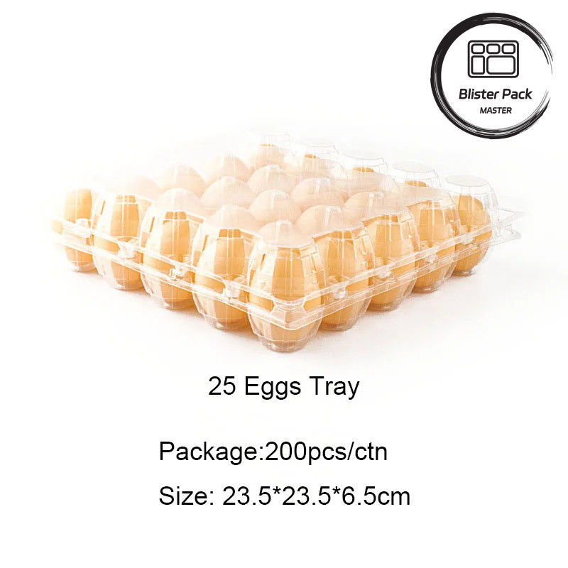 Transparent Plastic Egg Tray 4 To 30 Egg Capacity Blister Box Packaging