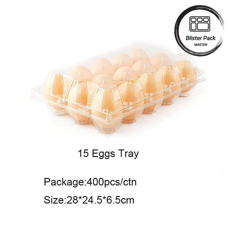 Transparent Plastic Egg Tray 4 To 30 Egg Capacity Blister Box Packaging