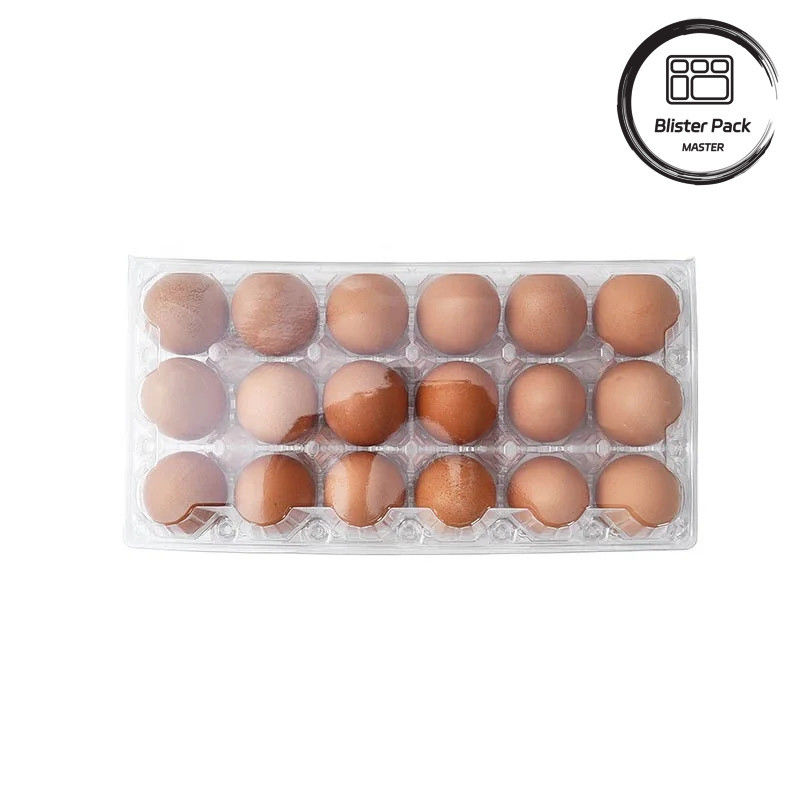 28 Hole Thermoformed Custom Clear PET Plastic Transparent Egg Blister Tray For Chicken Eggs