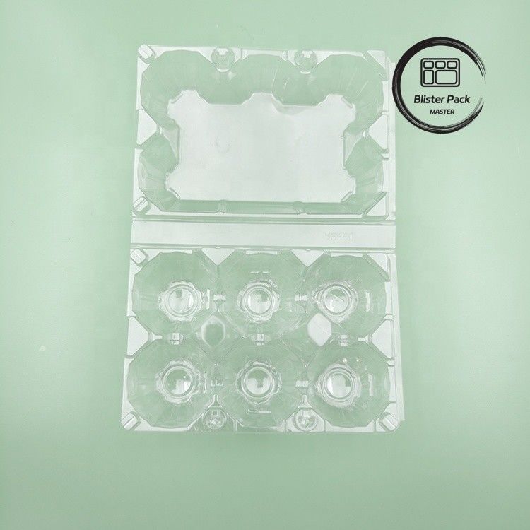 6 Pack Plastic Egg Cartons Durable Egg Packing Boxes for Secure Storage