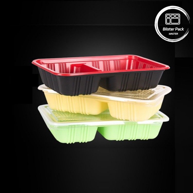 Eco Friendly 3 Compartment Bento Box Disposable  PP Plastic Microwave And Refrigerator Safe