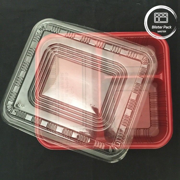 Eco Friendly 3 Compartment Bento Box Disposable  PP Plastic Microwave And Refrigerator Safe