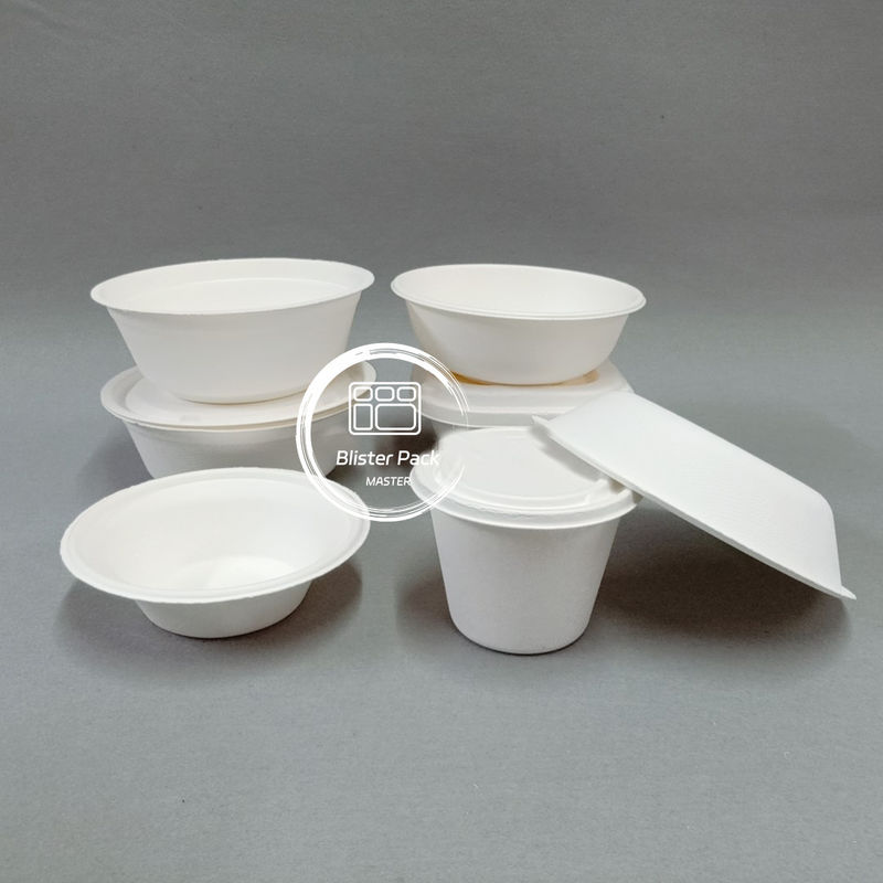 PFAS Free Biodegradable Sugarcane Bagasse Bowls Disposable Soup and Salad Bowls 8oz to 32oz