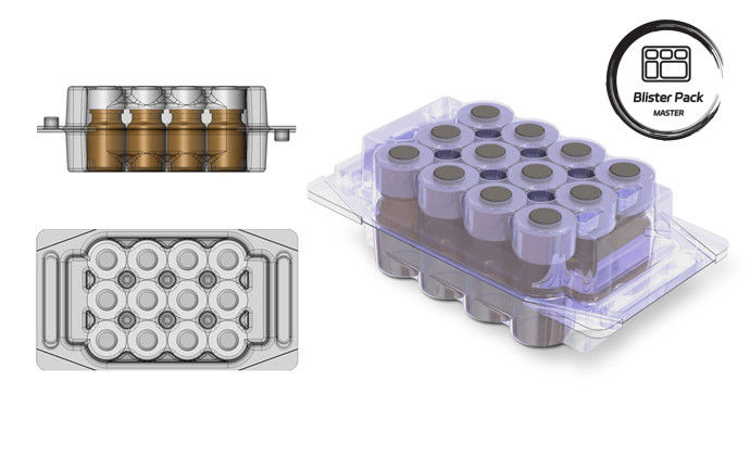 Transparent Blister Vacuum Formed Tray for Medical Vials - Secure Ampoule Packaging