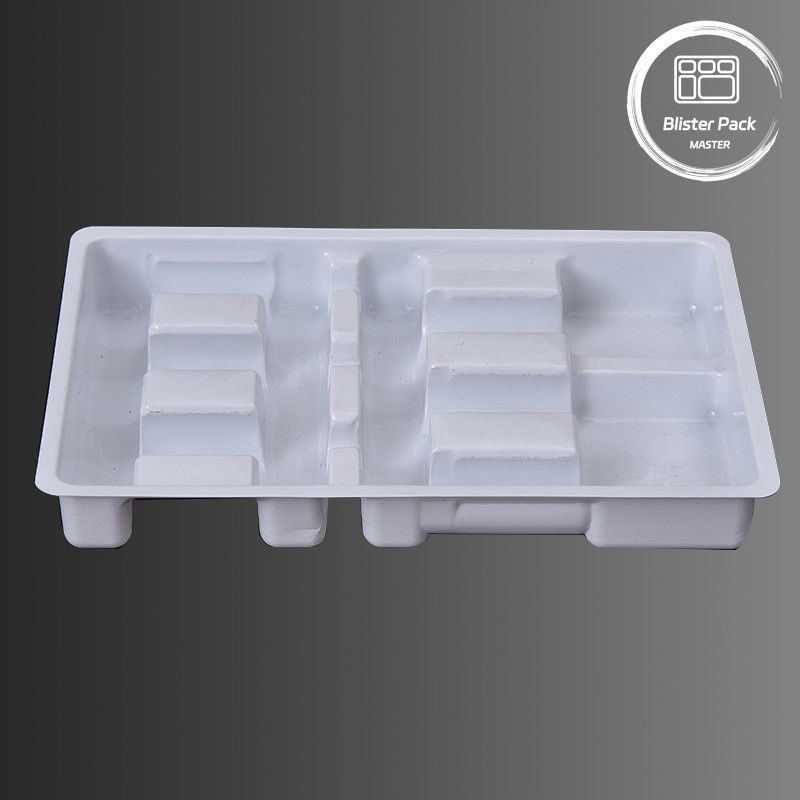 Medical Vacuum Formed Plastic Trays For 6 Injections Blister Packaging For 5ml And 10ml Vials