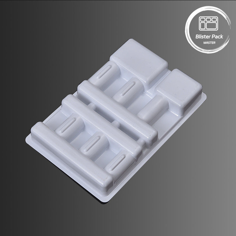 Medical Vacuum Formed Plastic Trays For 6 Injections Blister Packaging For 5ml And 10ml Vials