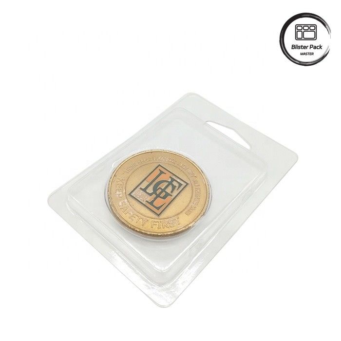 Custom Clear Plastic Blister Packaging for Coins Free Sample with Cardboard Display