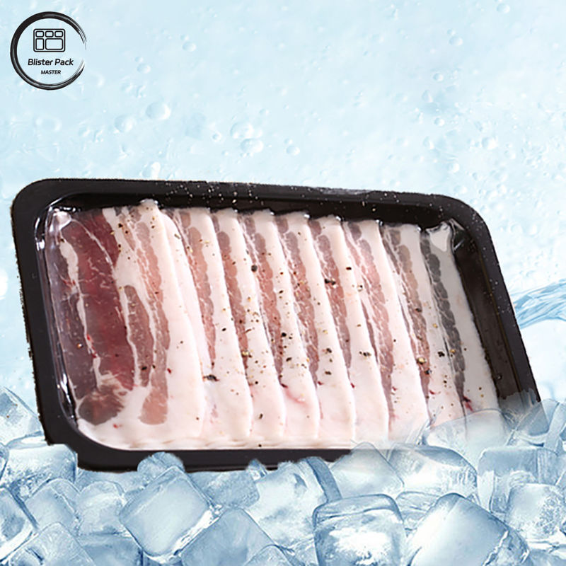 Custom Retort PP Meat Tray Plastic For Oyster And Frozen Meat Packaging With Secure Seal And Durable Design
