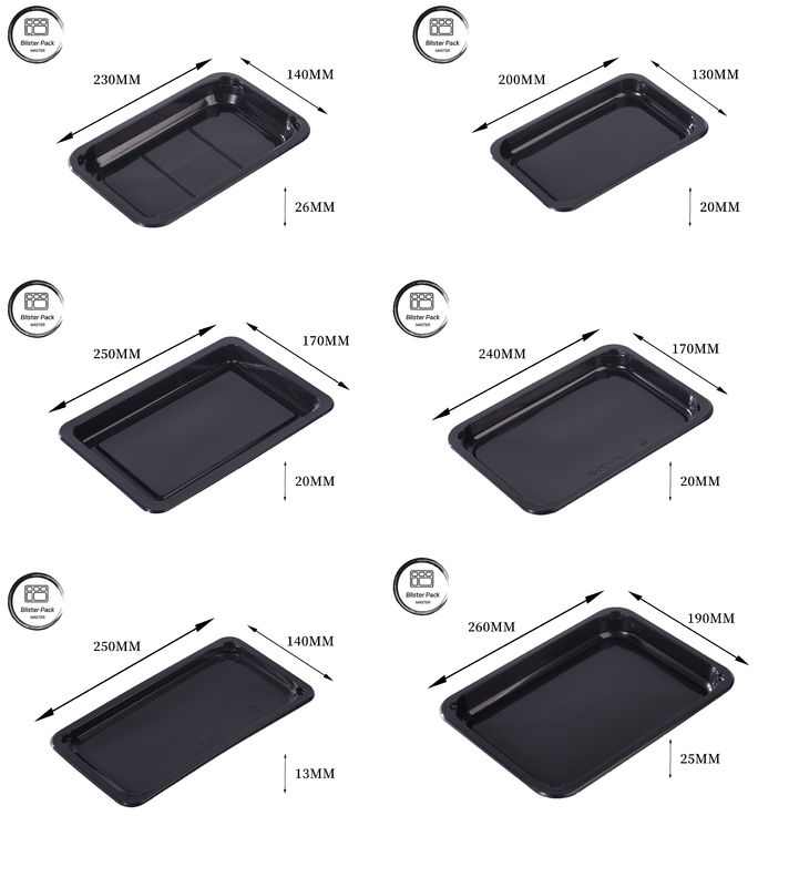 Custom Retort PP Meat Tray Plastic For Oyster And Frozen Meat Packaging With Secure Seal And Durable Design