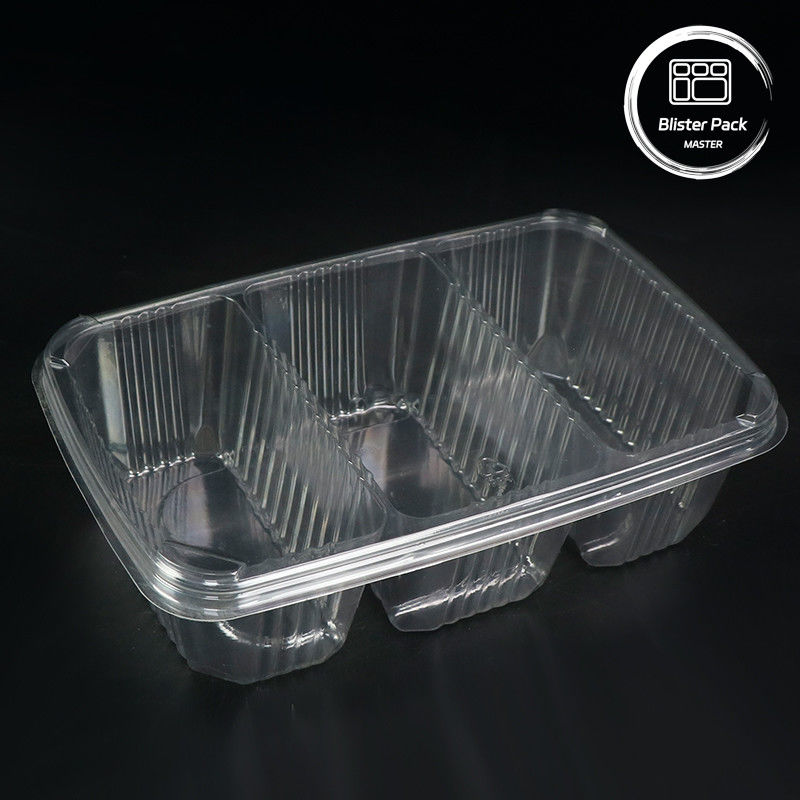 Premium Fruit Dressing Fruit Salad Platter Clear Plastic Salad Packaging Tray For Freshness