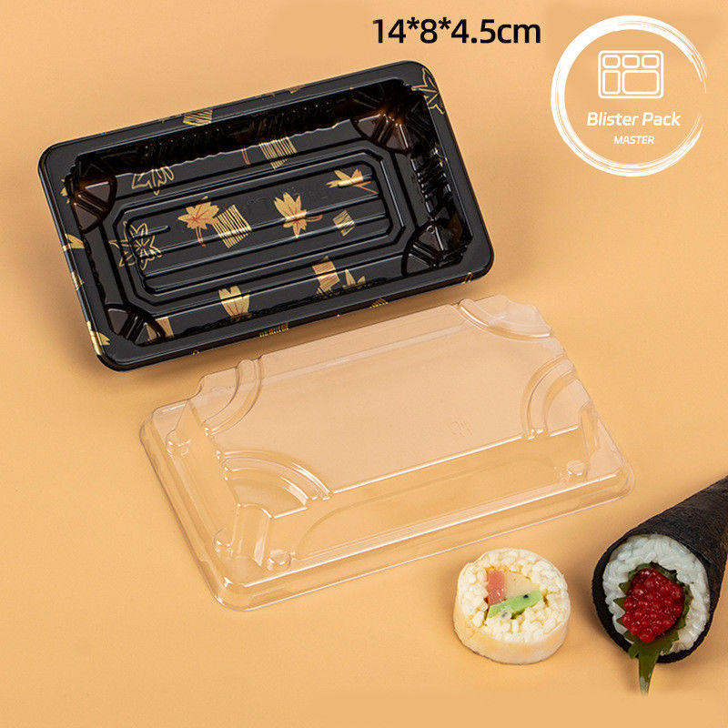 Custom Logo Restaurant Food Grade Disposable Sushi Trays For Fresh And Stylish Dining