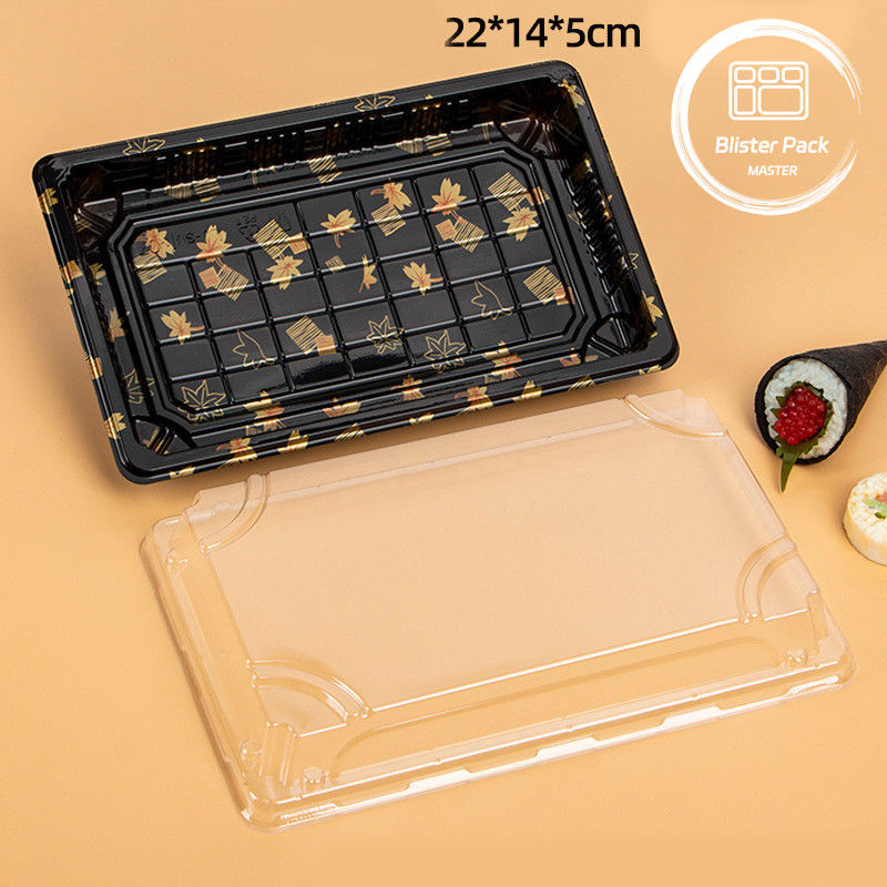 Custom Logo Restaurant Food Grade Disposable Sushi Trays For Fresh And Stylish Dining