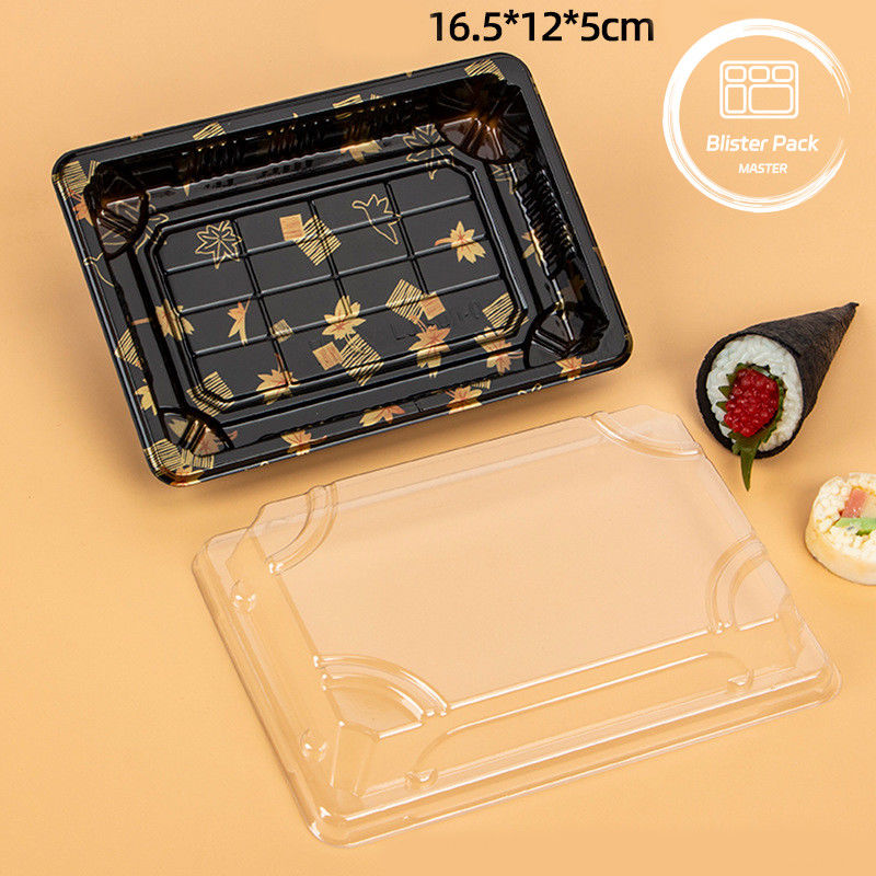 Custom Logo Restaurant Food Grade Disposable Sushi Trays For Fresh And Stylish Dining