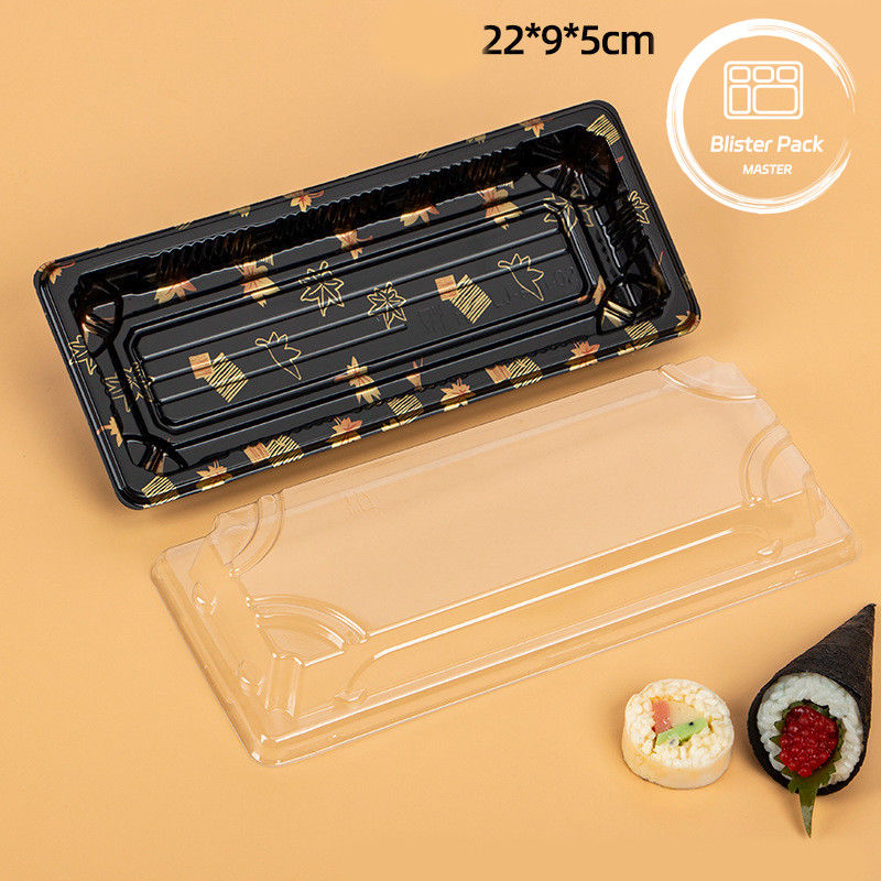 Custom Logo Restaurant Food Grade Disposable Sushi Trays For Fresh And Stylish Dining