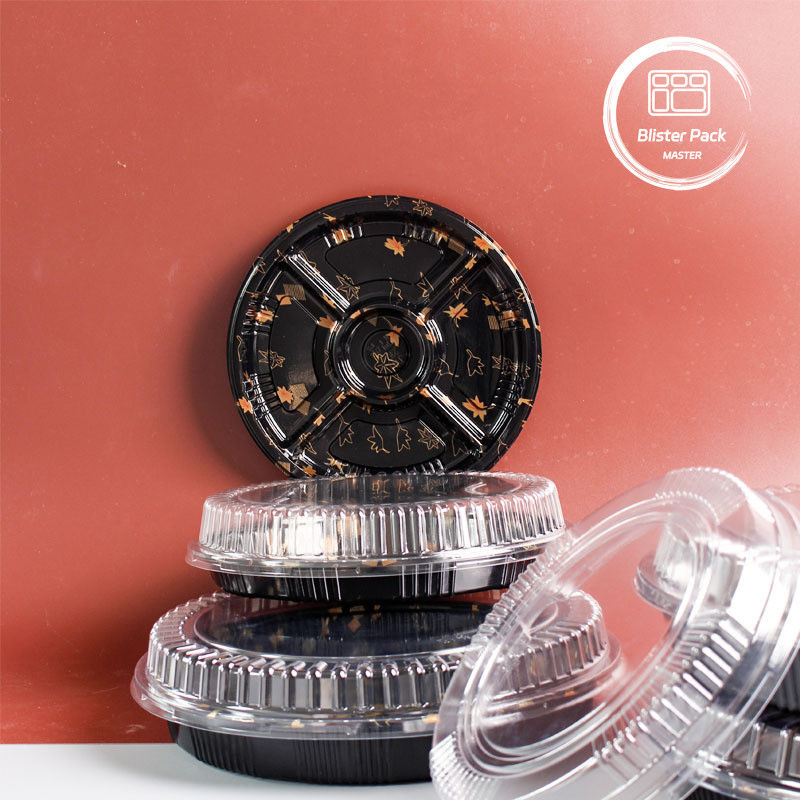 Convenient Single And Multi Cell Large Disc Disposable Sushi Trays For Varied Dining Needs