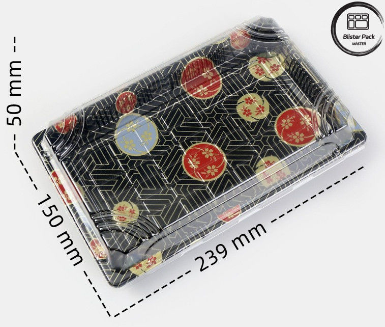 Premium Design Embossing Plastic Sushi Tray Blister Pack At Competitive Prices