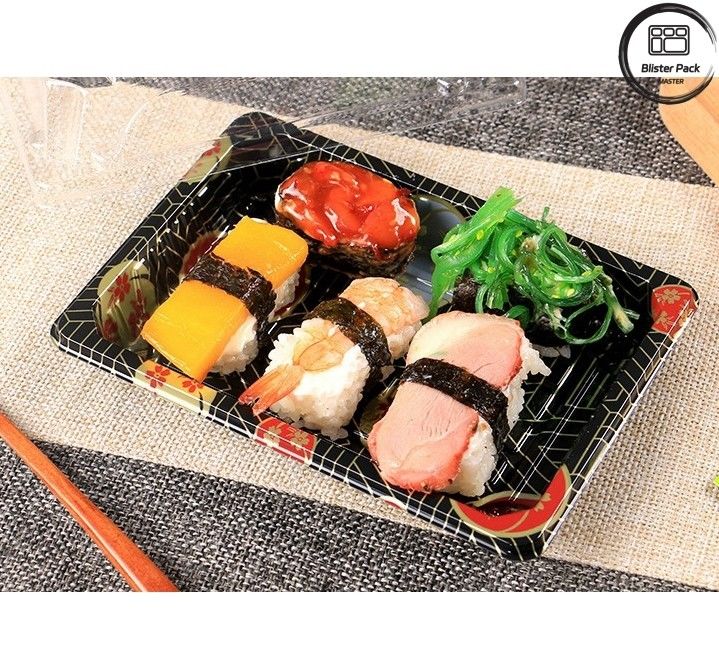 Premium Design Embossing Plastic Sushi Tray Blister Pack At Competitive Prices