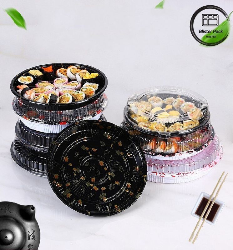 Blister Salad Box Takeaway Convenient And Eco Friendly Plastic Sushi Container