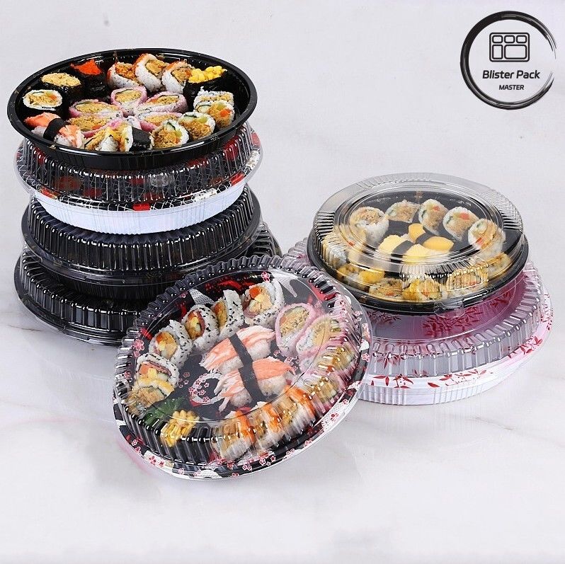 Blister Salad Box Takeaway Convenient And Eco Friendly Plastic Sushi Container