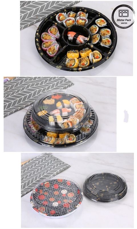Blister Salad Box Takeaway Convenient And Eco Friendly Plastic Sushi Container