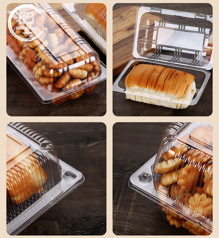 Disposable Clear PET Cake Blister Packaging Baking Suitable for Pastries and Baked Goods