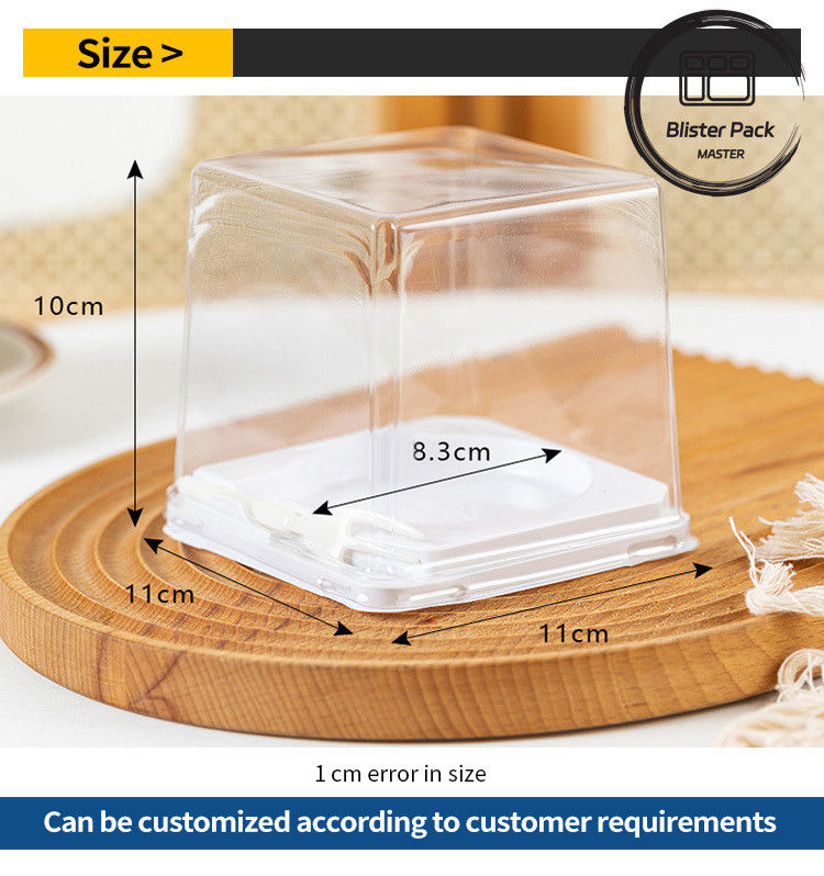 Disposable Thermoforming Food Cake Blister Packaging Convenient and Eco-Friendly