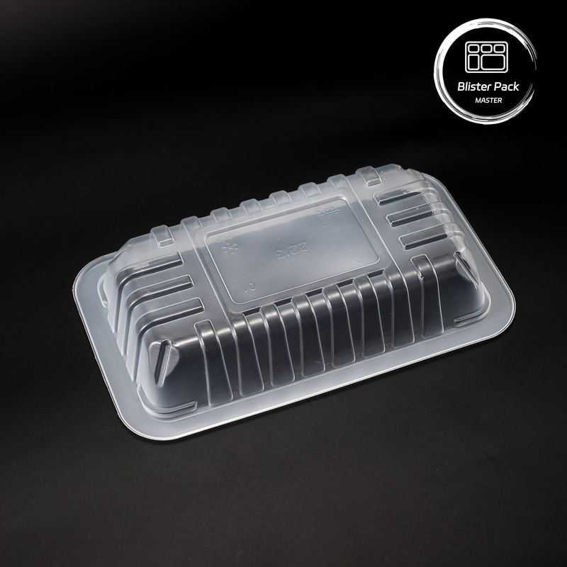 Customized PP Food Vacuum Formed Packaging Trays Disposable Plastic Serving Trays With Logo