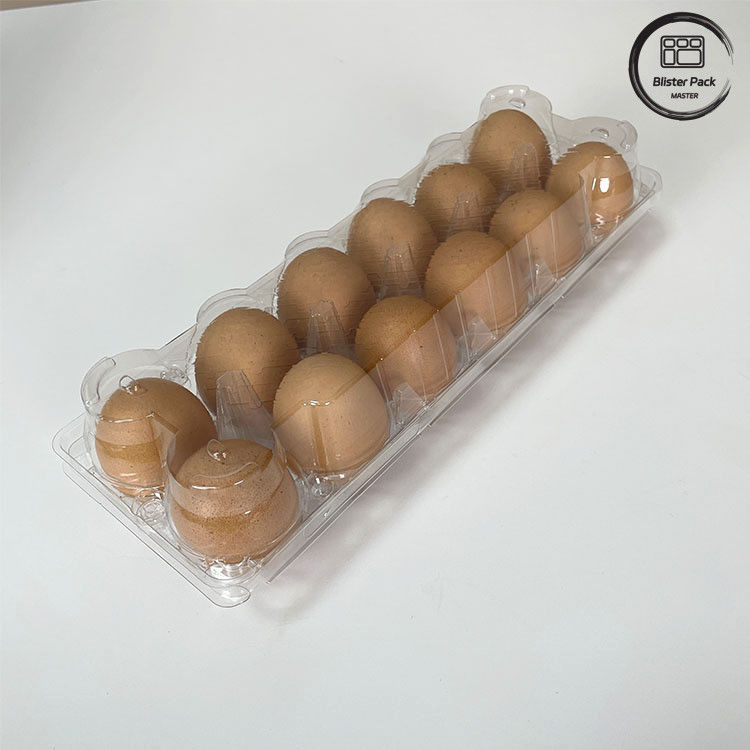 12 Count Reusable Chicken Egg Plastic Blister Tray Thermoforming Tray For Storage And Transportation