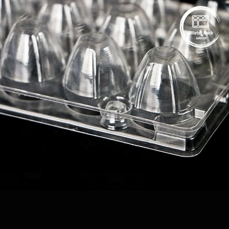 18 Hole Disposable Blister Clamshell Quail Egg Box Plastic with Secure Packaging