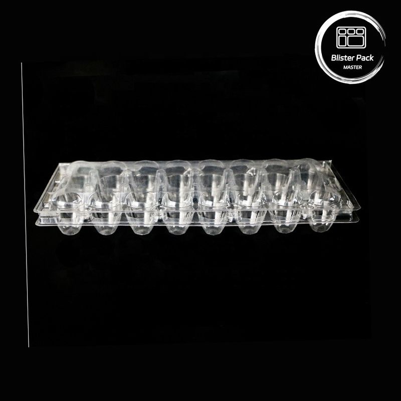 18 Hole Disposable Blister Clamshell Quail Egg Box Plastic with Secure Packaging
