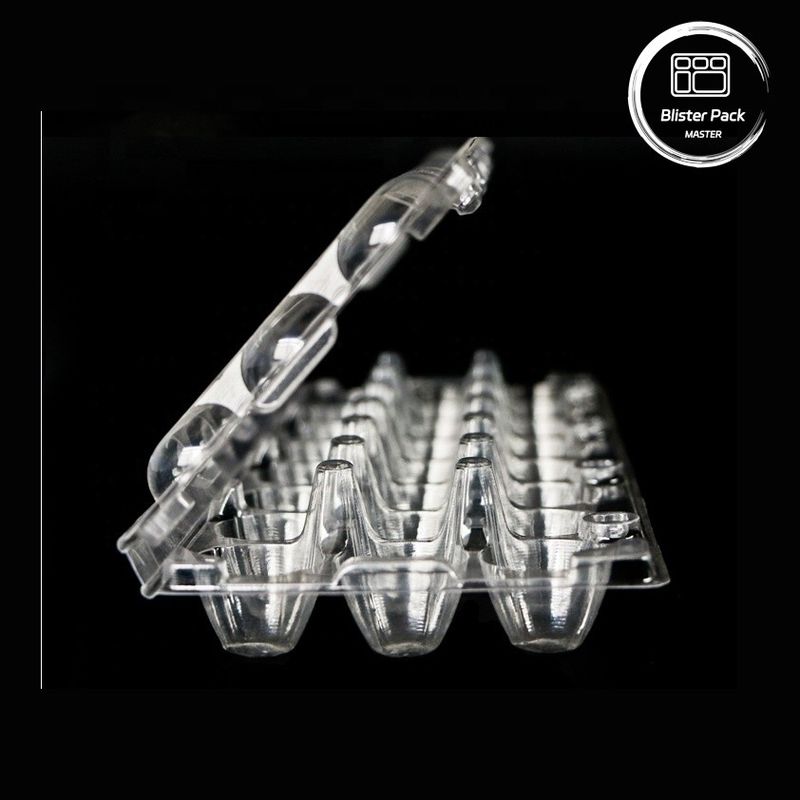 18 Hole Disposable Blister Clamshell Quail Egg Box Plastic with Secure Packaging