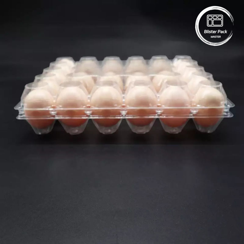 Customized Size PET Egg Blister Tray Disposable Vacuum Formed Plastic Trays