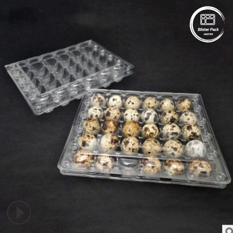 Clear Quail Egg Blister Tray With 30 Holes Affordable Bulk Egg Packaging