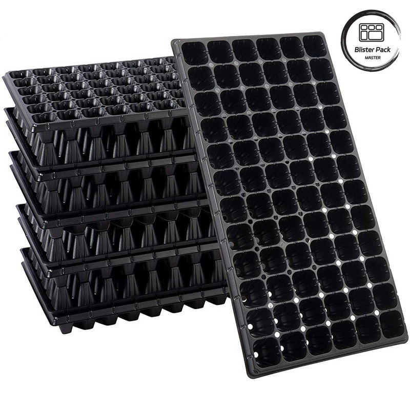 Durable 200 Hole Plastic Seedling Nursery Tray Starter Pot for Efficient Plant Growth