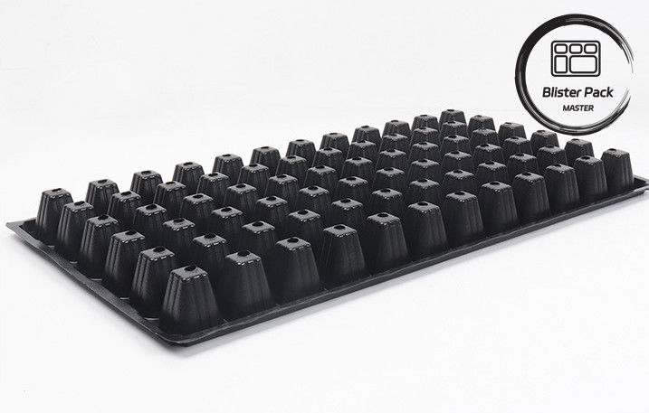 72-Hole Seedling Raising Plastic Seedling Trays Eco Friendly Indoor Plant Cultivation Tray