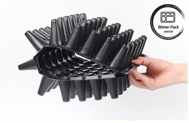 72-Hole Seedling Raising Plastic Seedling Trays Eco Friendly Indoor Plant Cultivation Tray