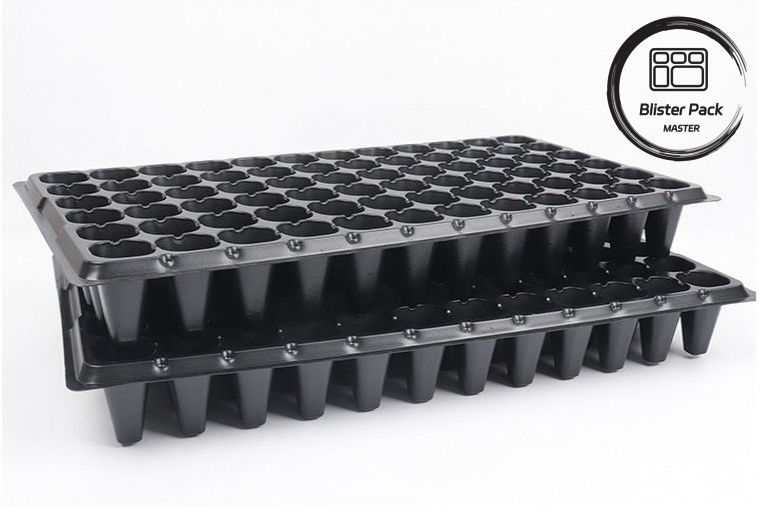72-Hole Seedling Raising Plastic Seedling Trays Eco Friendly Indoor Plant Cultivation Tray